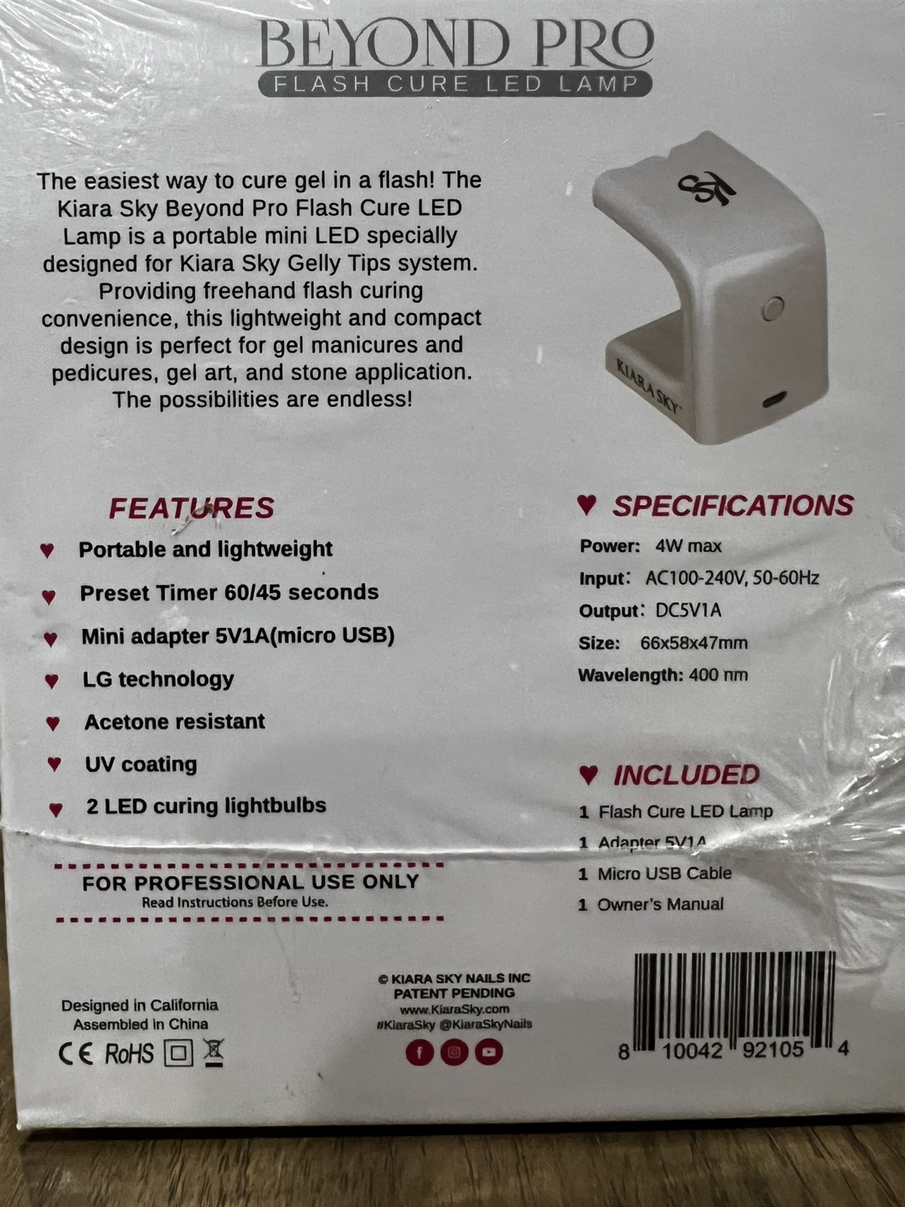 Portable Flash Cure LED lamp image indicator(2)