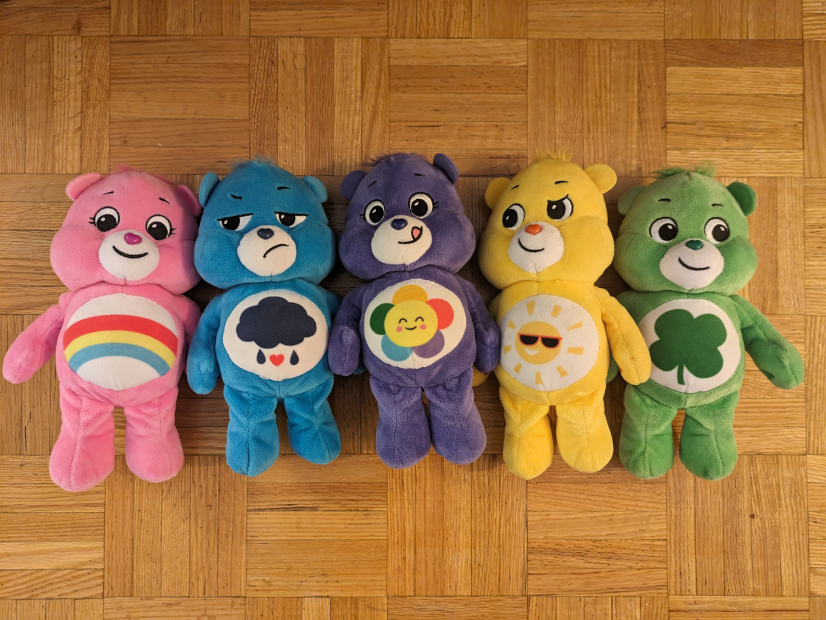 Care Bears Plush (set of 5)