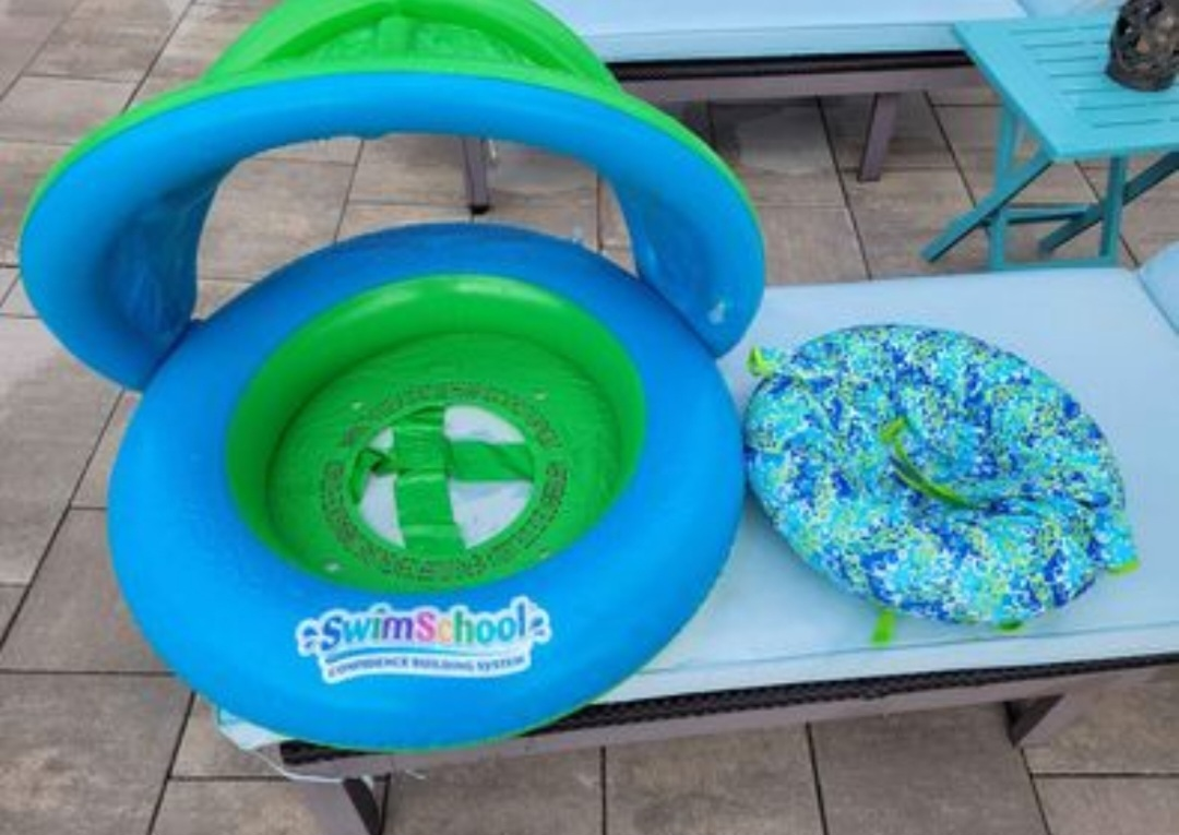 Swim School 2-in-1 Tot Trainer and Baby Boat, Blue - photo 3