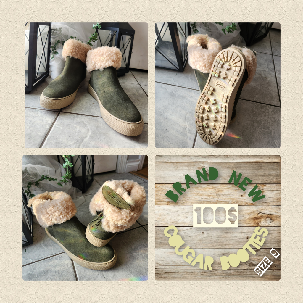 Brand New *Rare* Suede Cougar Booties