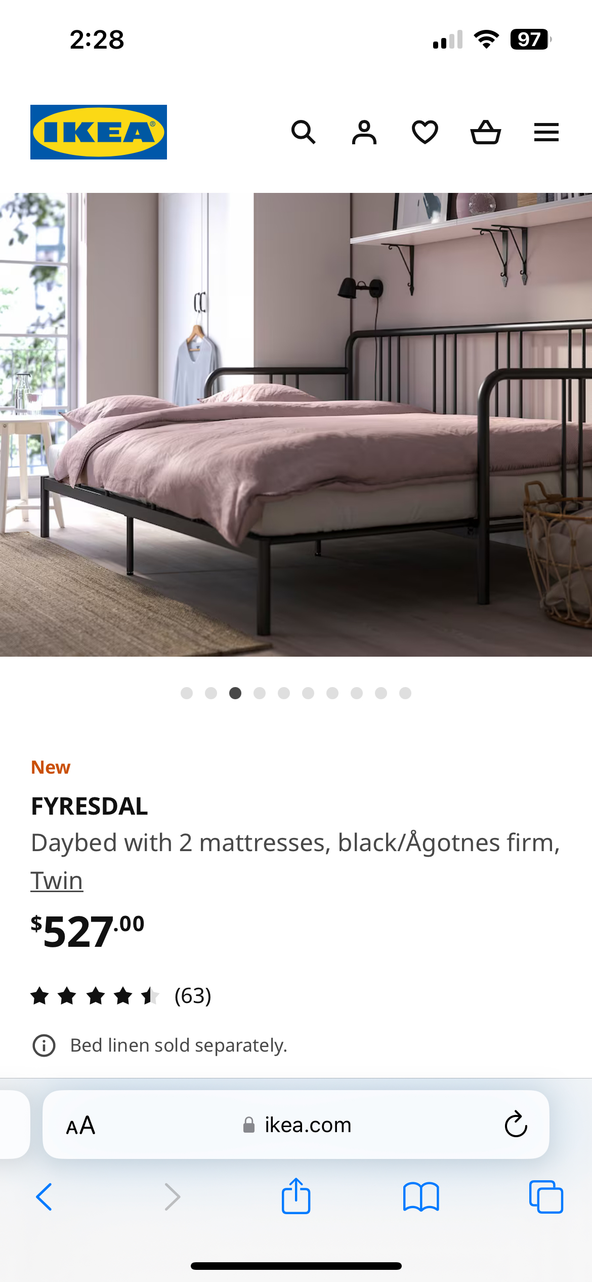 ikea fyresdal day bed - photo 2