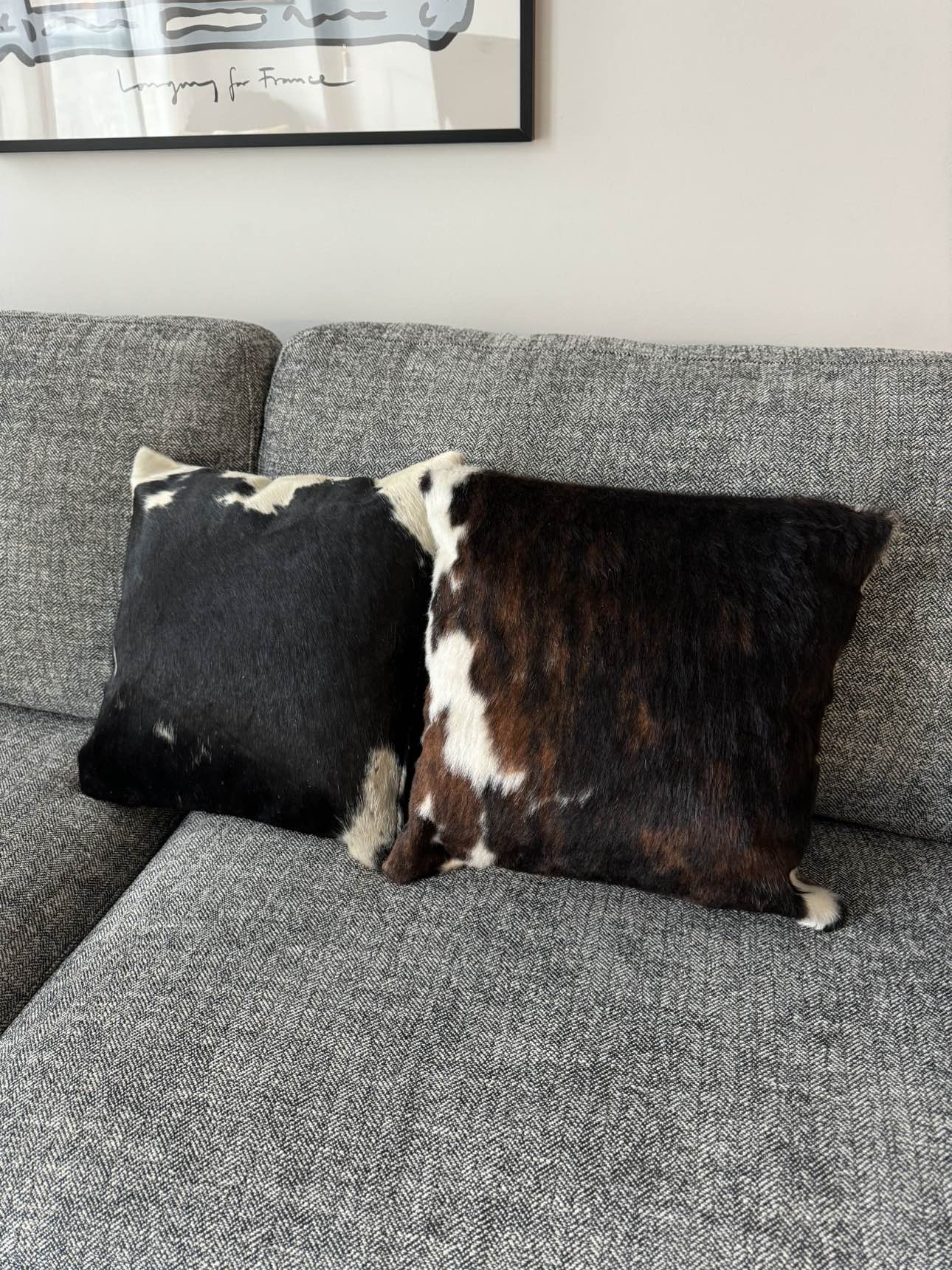 Set of Genuine Cowhides Pillows 16” x 16” thumbnail