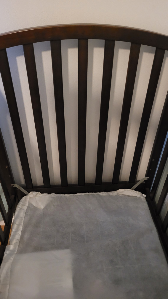 Solid wood crib and change table set - espresso color image indicator(3)