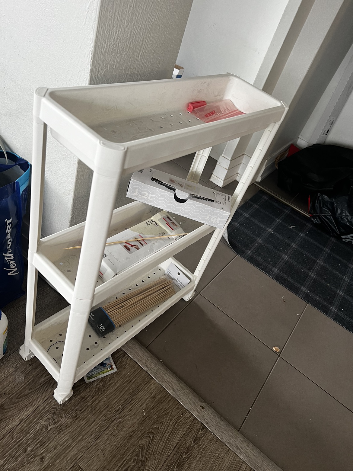 VESKEN Cart, white, thumbnail