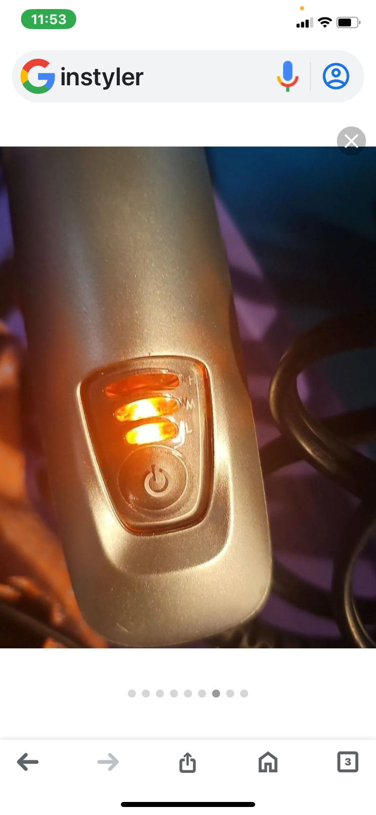 Instyler hair straightener image indicator(4)