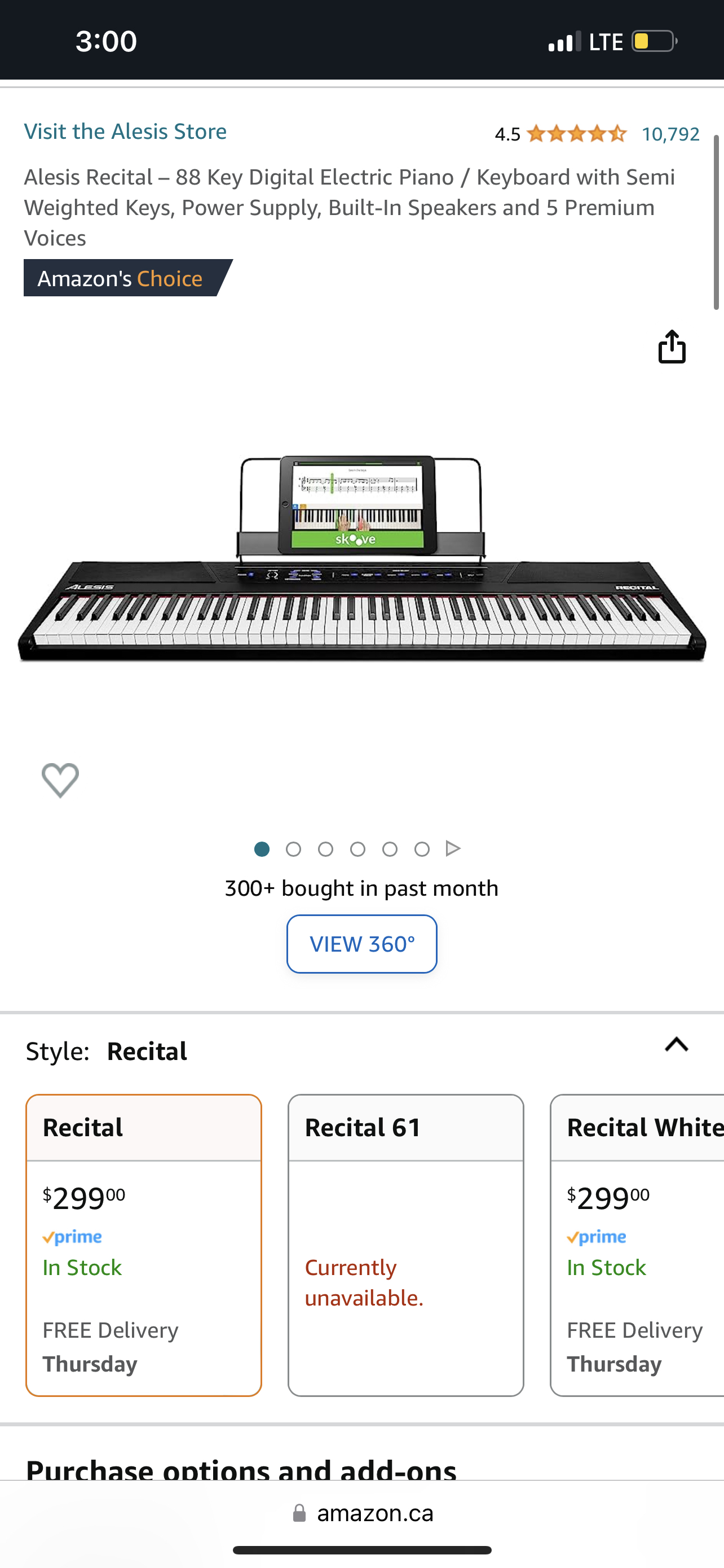 Alesis Recital Keyboard