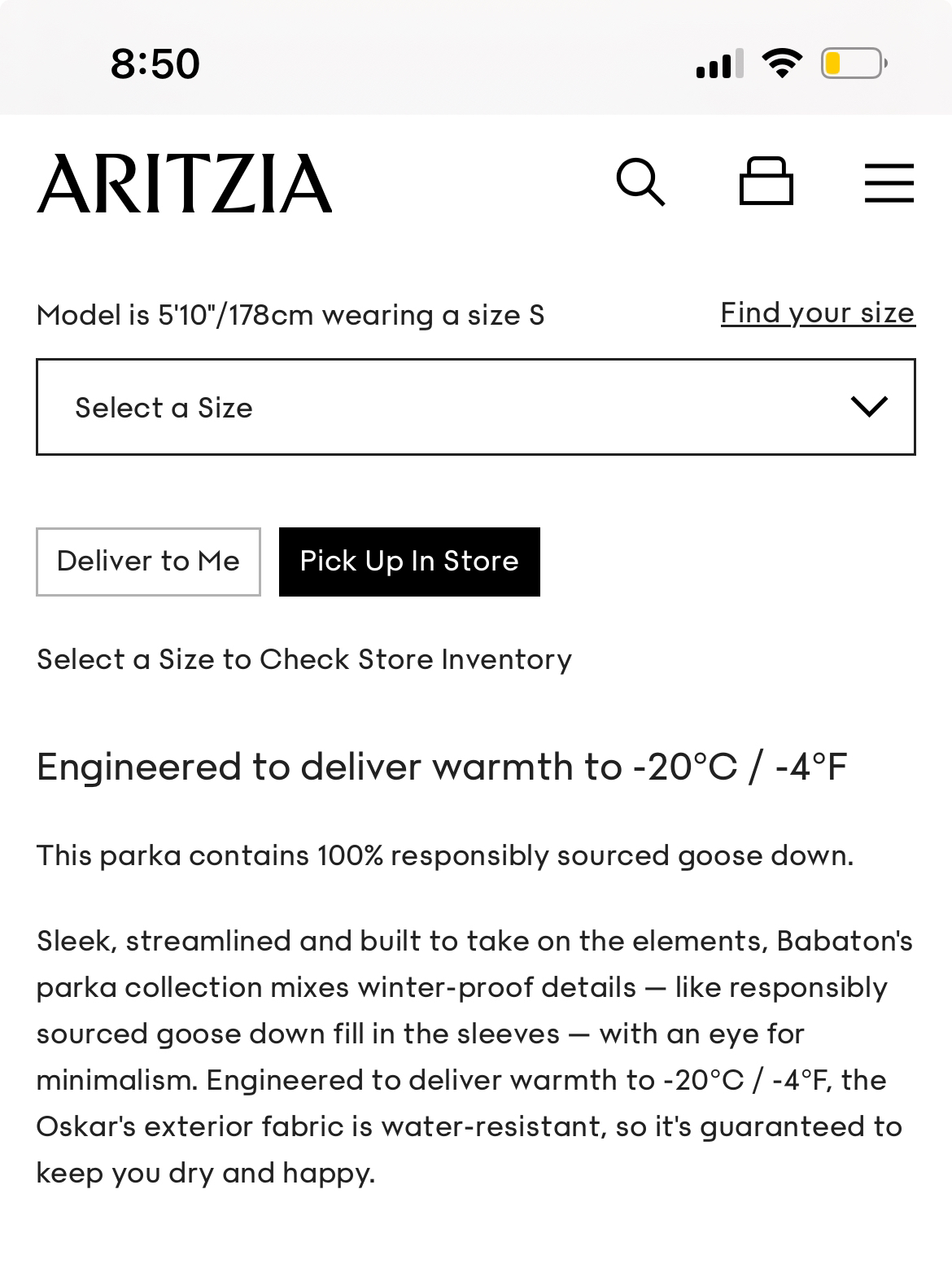 Aritzia Babaton Oskar Parka - photo 4