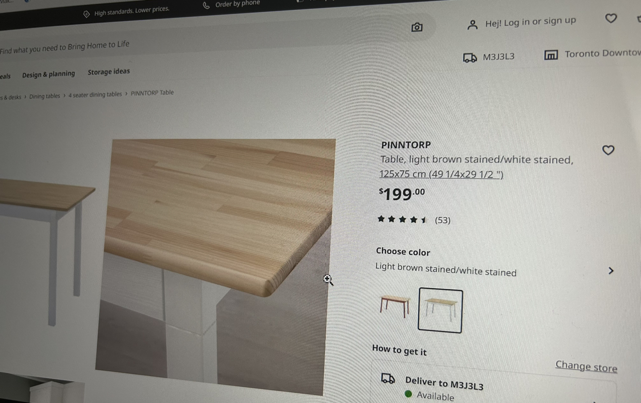 Moving Sales: IKEA Table - very New!! - photo 5