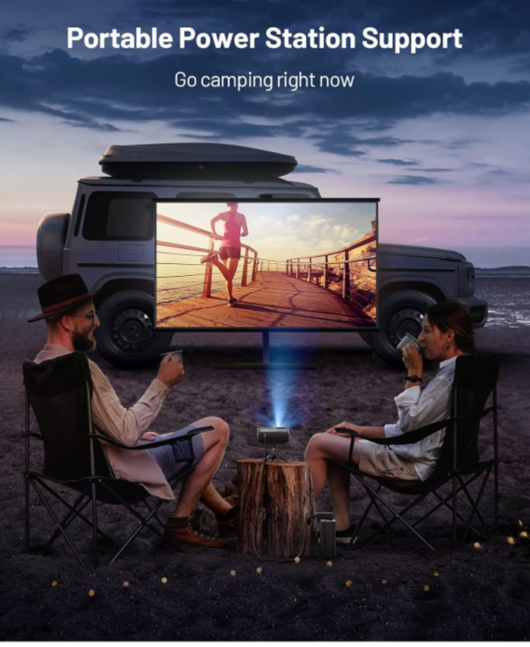 WiFi Portable Projector  | TV Stick/HDMI/USB/iOS/Android