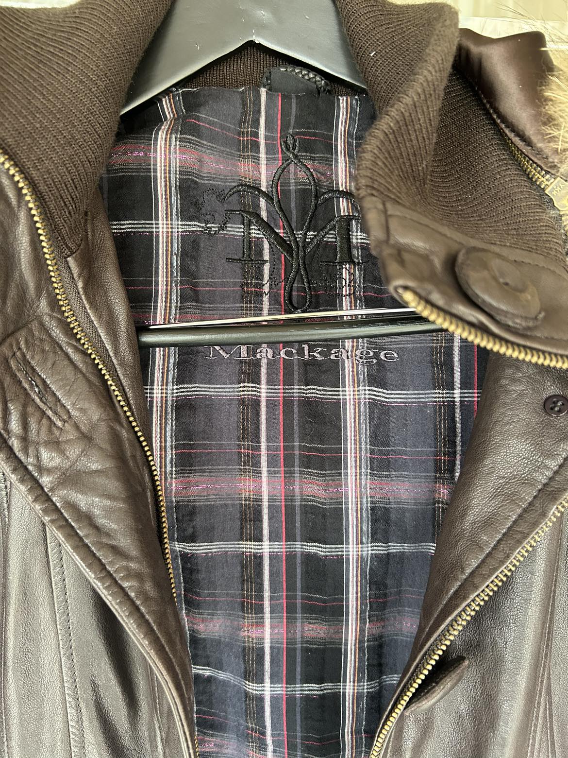 MACKAGE BROWN LEATHER WOMEN’S JACKET - photo 4