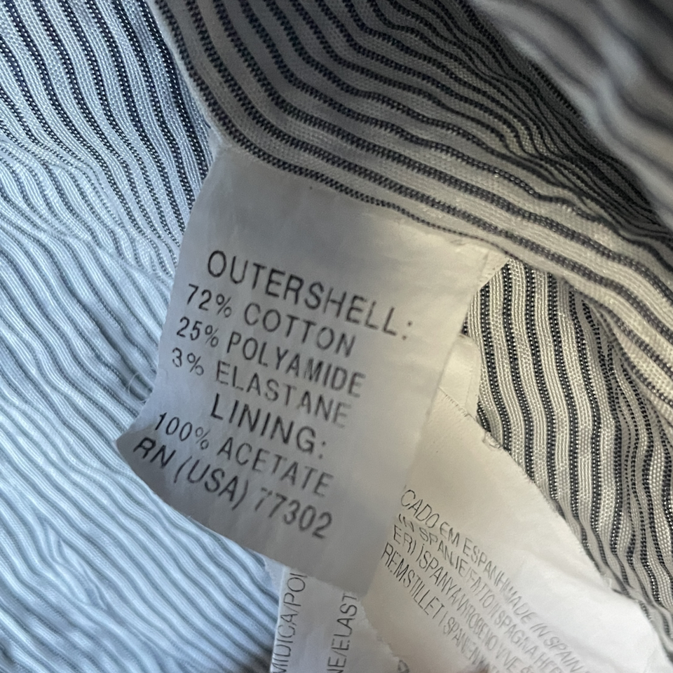 Zara Denim Blazer Women Sz Small image indicator(7)