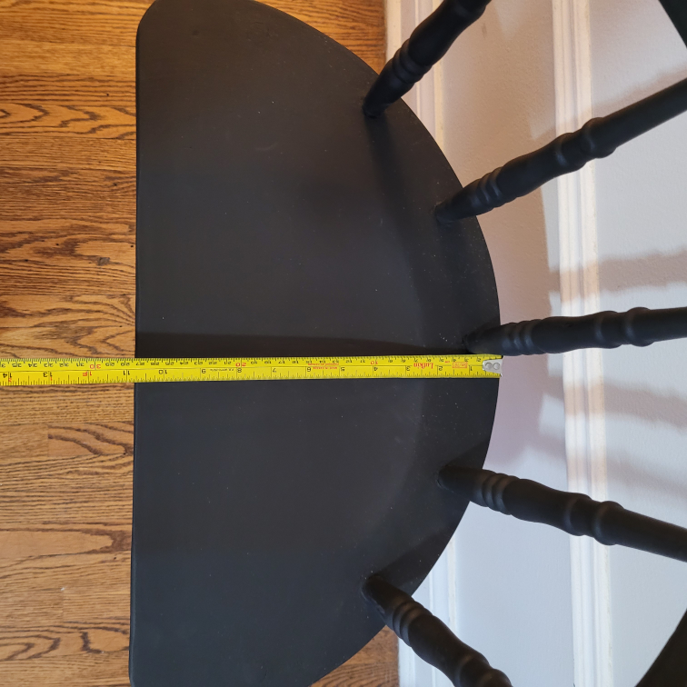wooden black chair - photo 3