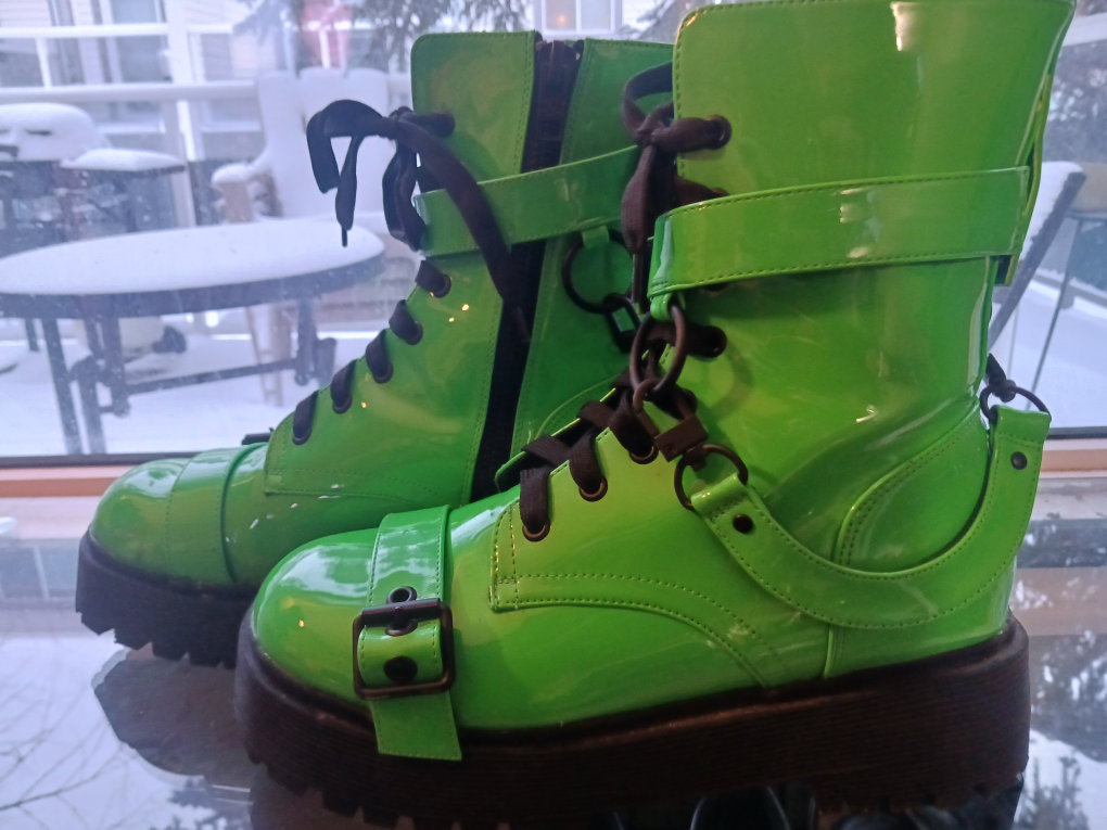 Green Combat Boots - photo 3