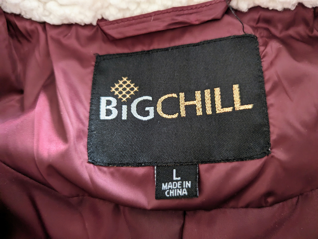 Women's Burgundy Down Jacket - photo 3