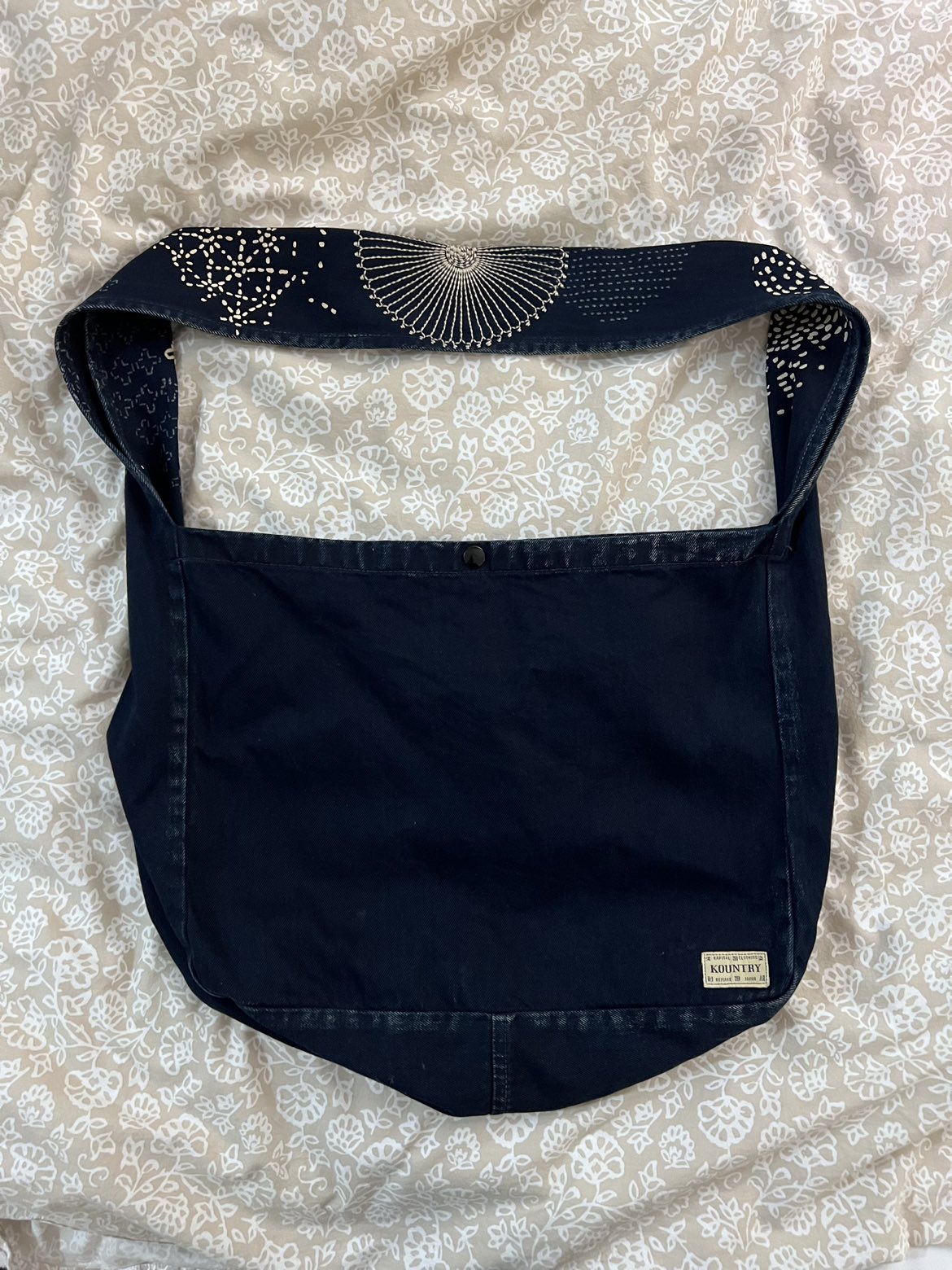 Kapital messenger bag sashiko patchwork denim thumbnail