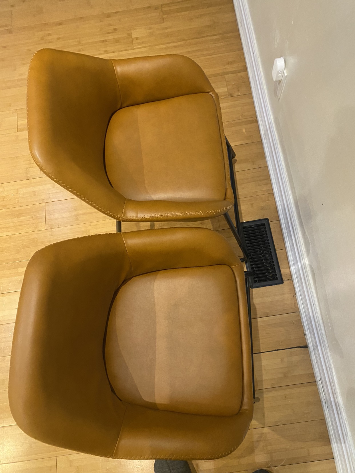 Kitchen Counter Height Bar Stoolwith Back Set of 2 image indicator(4)