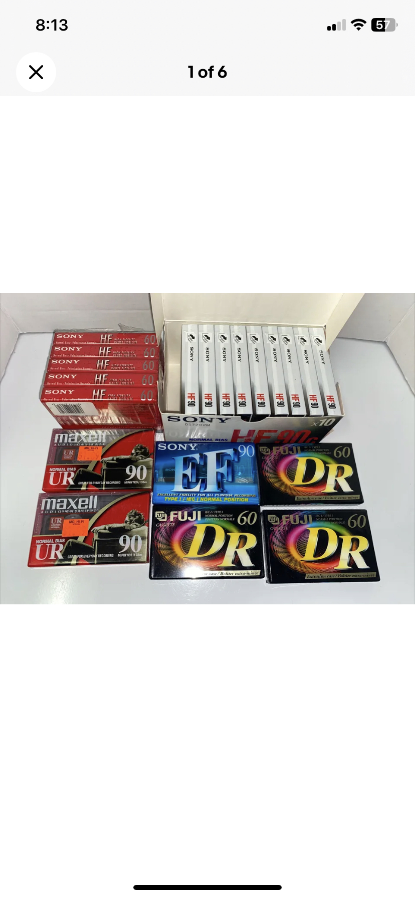 Lot Of 20 Cassette Tapes Sealed Sony Fuji Maxell thumbnail