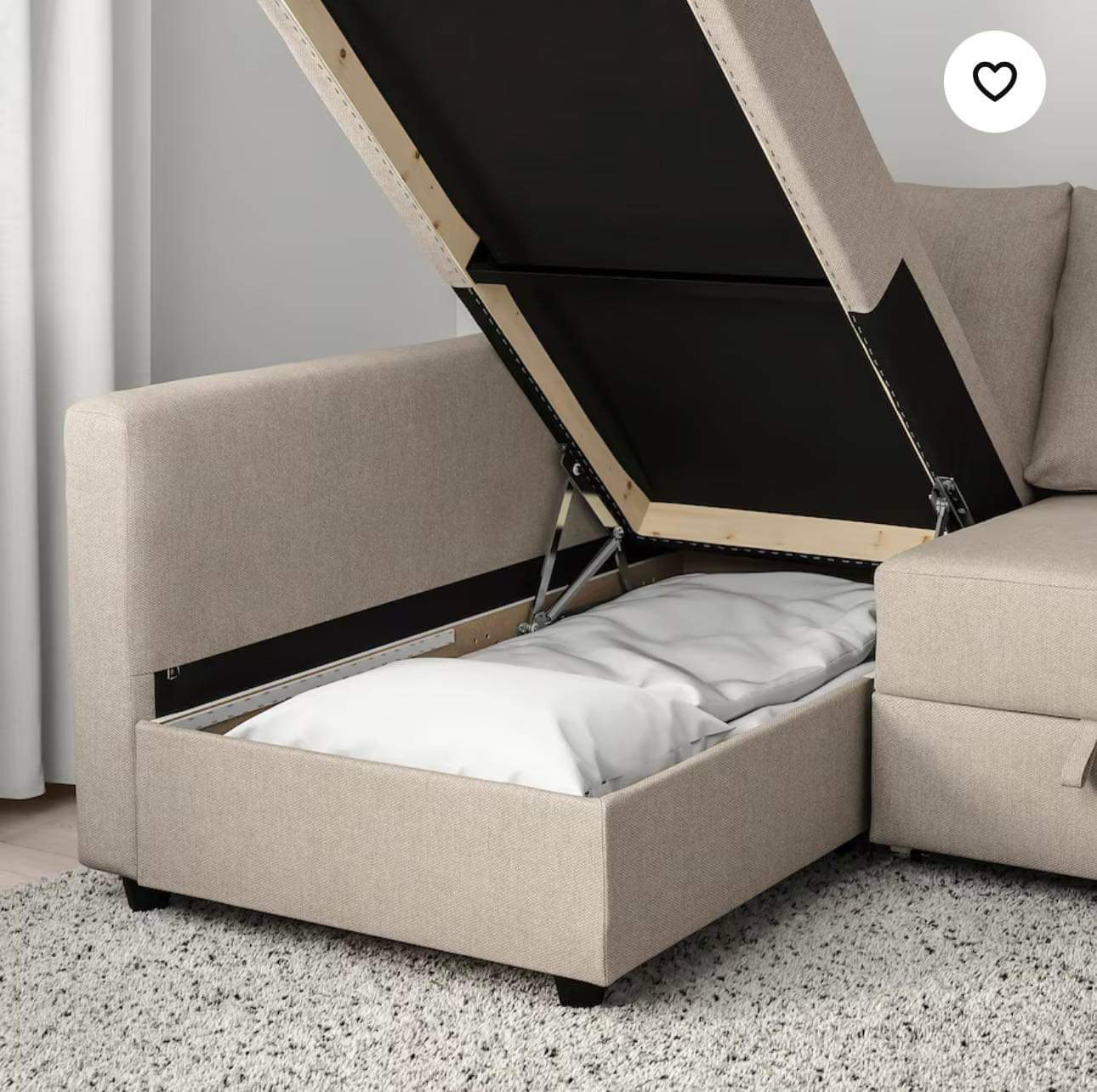 IKEA Friheten Corner sofa-bed with storage. - photo 2