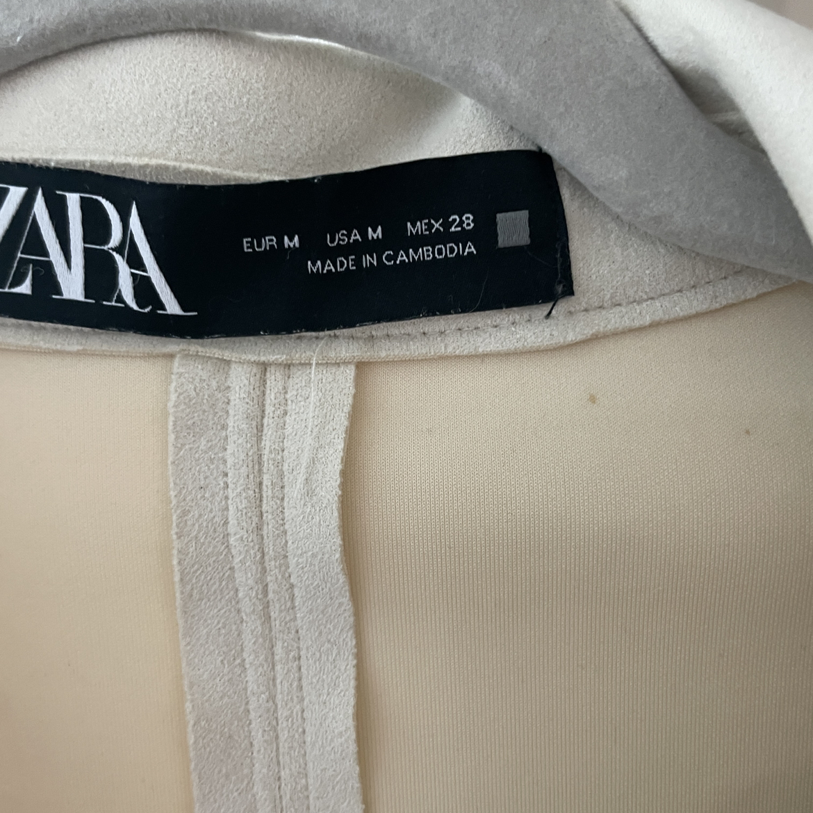 Zara faux suede jacket M image indicator(9)