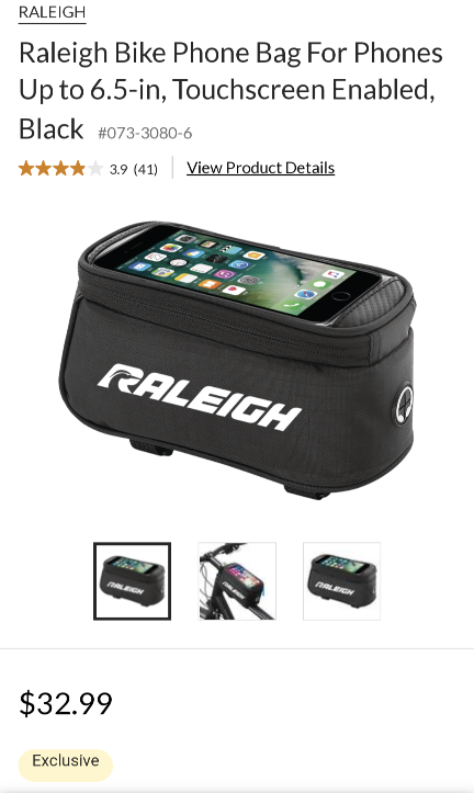 Raleigh bike phone bag 🥕