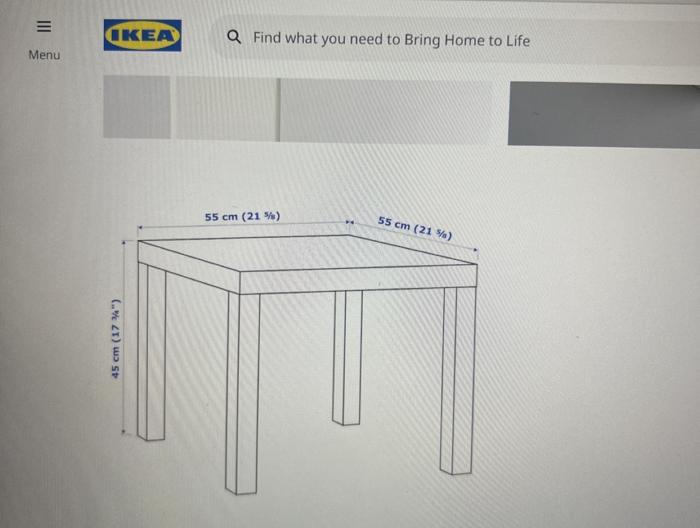 IKEA Side Table 55x55cm - photo 5