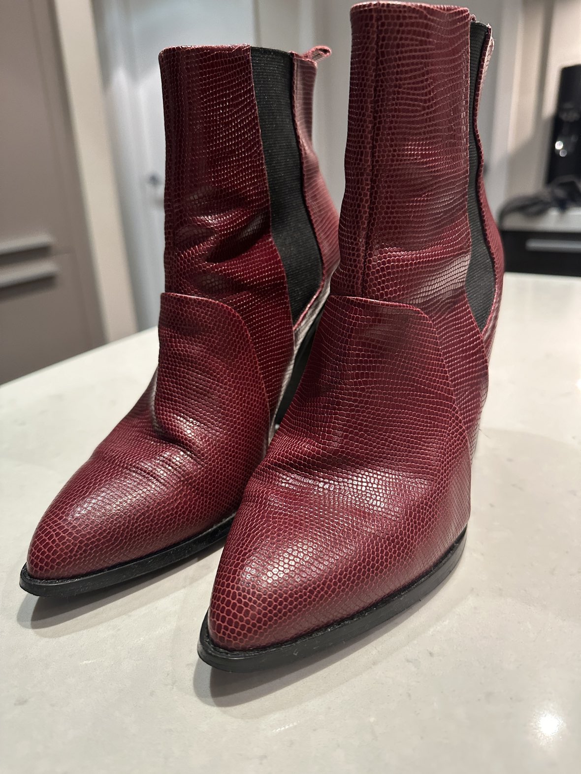Red Solsana ankle boots - size 38