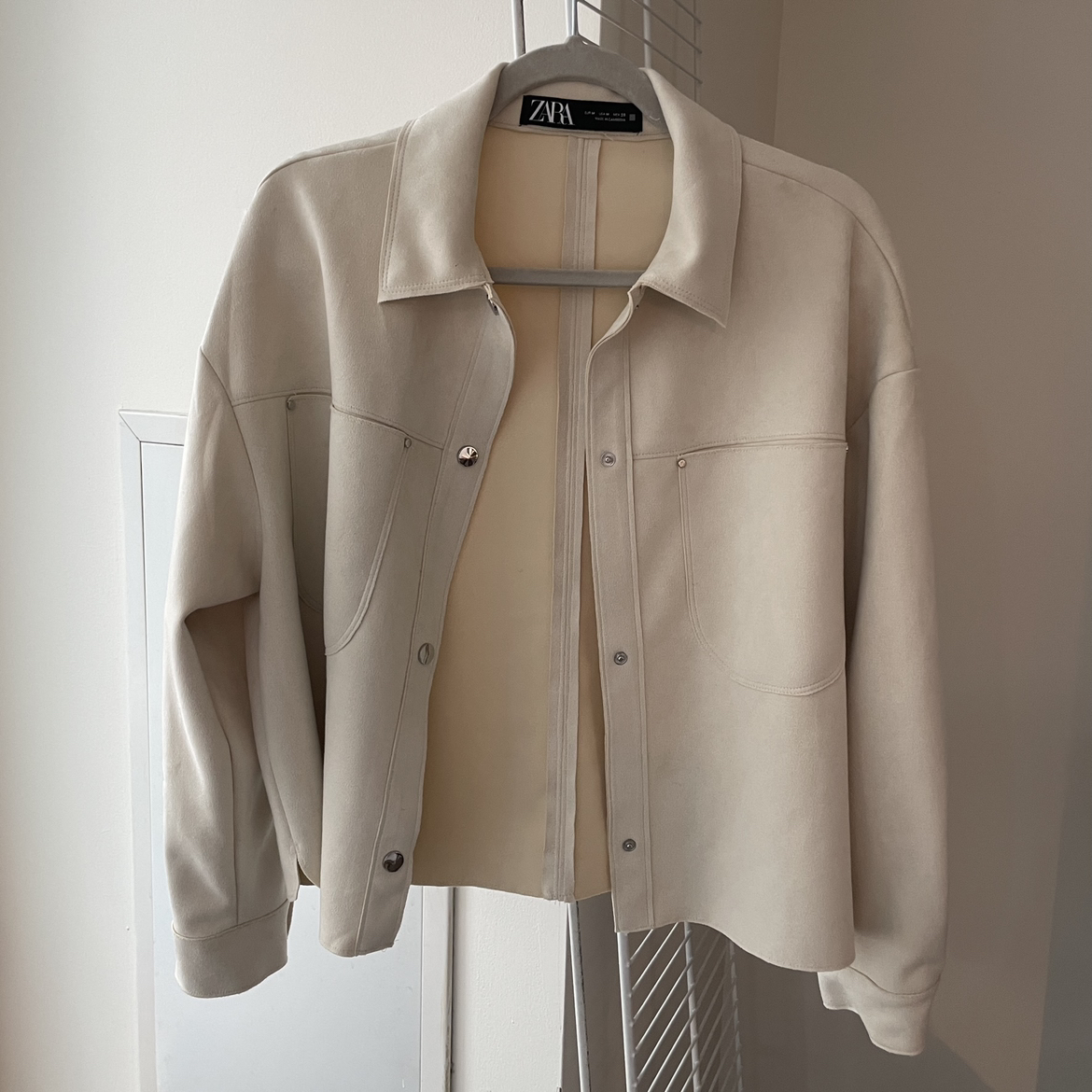 Zara faux suede jacket M image indicator(3)