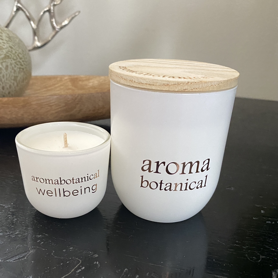 NEW  2 piece Aroma botanical Energy Candle image indicator(3)