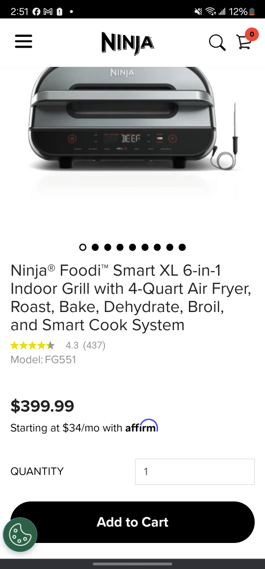 brand new foodi smart xl grill - photo 2