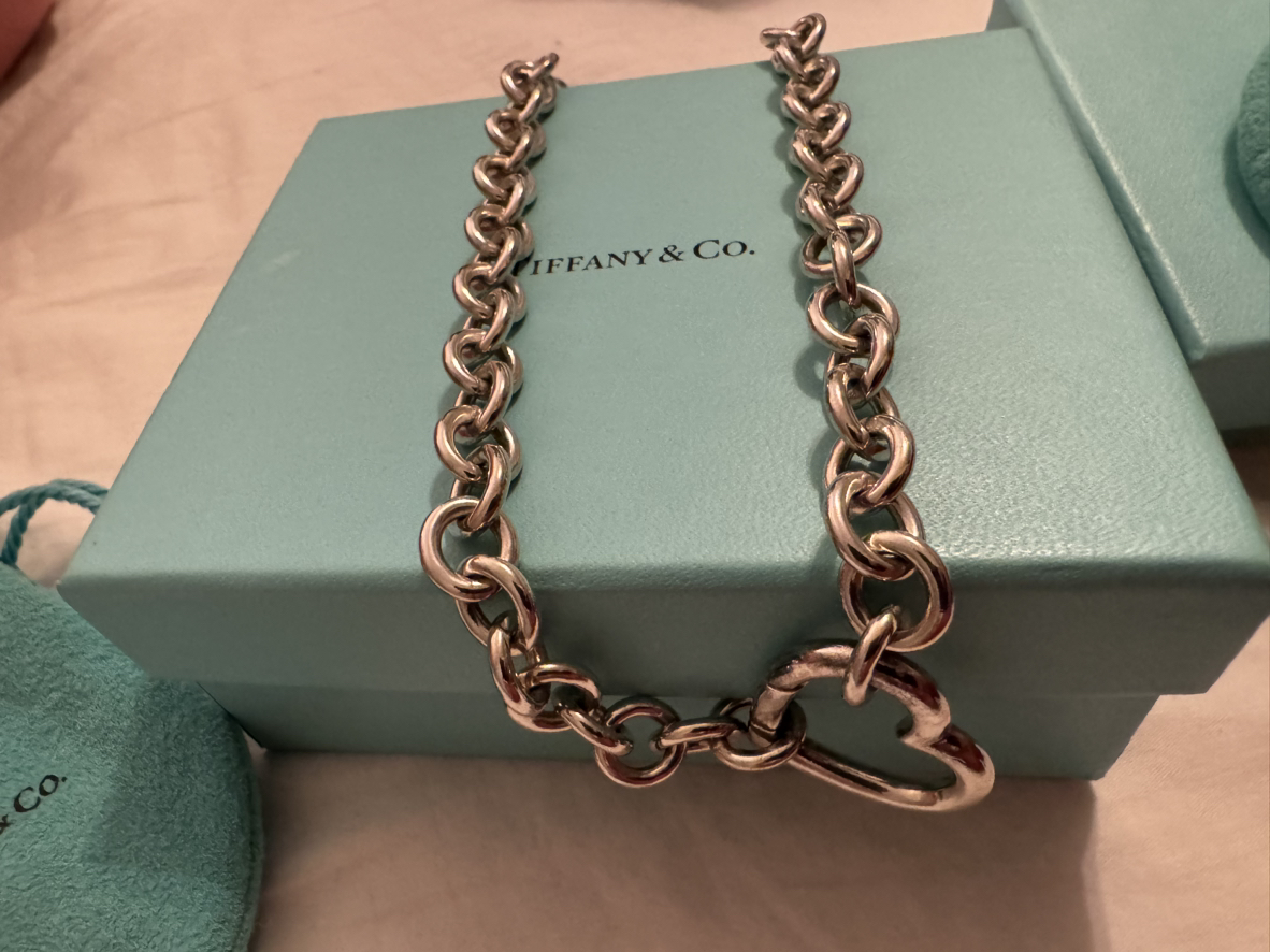 Tiffany & co open heart clasp choker necklace - photo 5