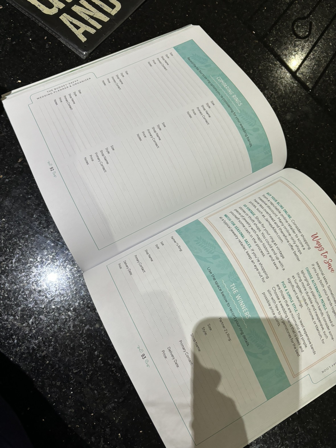 Wedding budget savvy planner book - photo 2