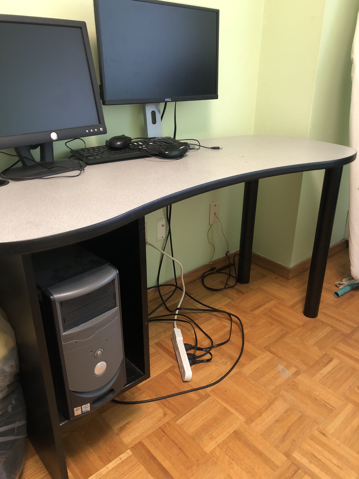Computer desk and chair