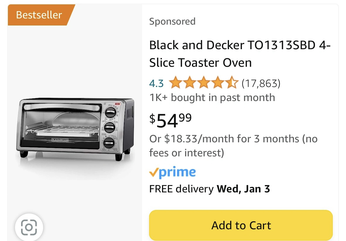 Black and Decker Toaster Oven - photo 5