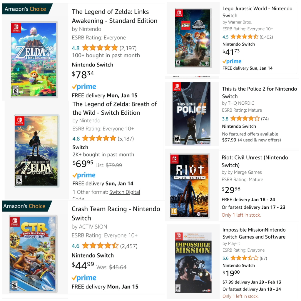 Nintendo switch games - photo 2