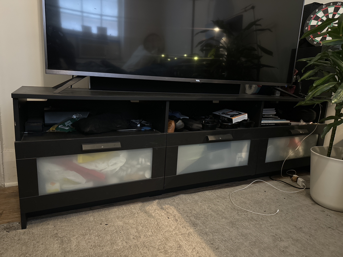 IKEA BRIMNES TV bench for 65” tv min - photo 2