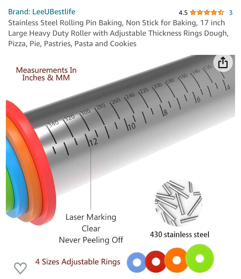 Stainless Steel Rolling Pin image indicator(6)