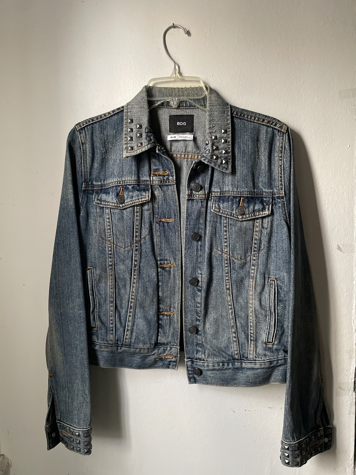 Urban Outfitters BDG vintage-inspired studded jean jacket