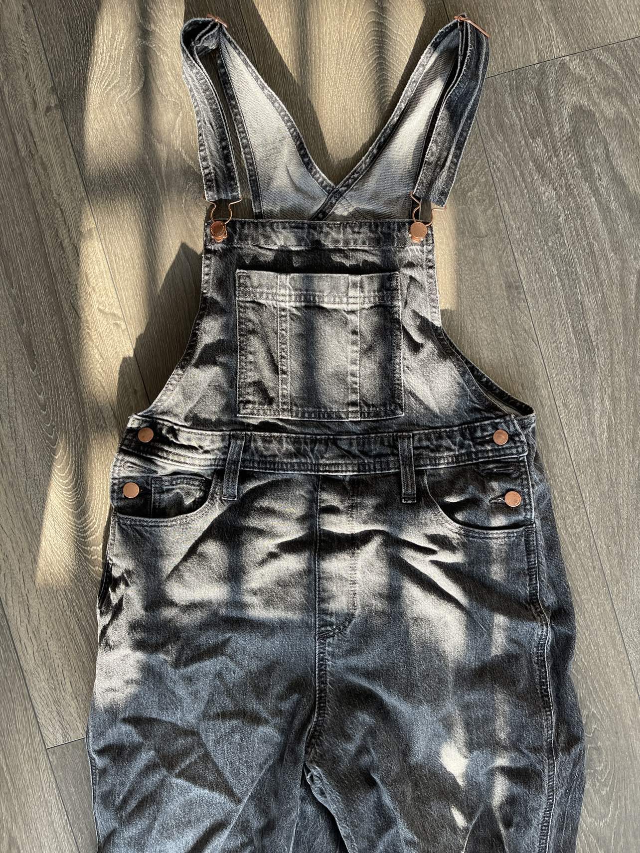 Black Jean Overalls - photo 3