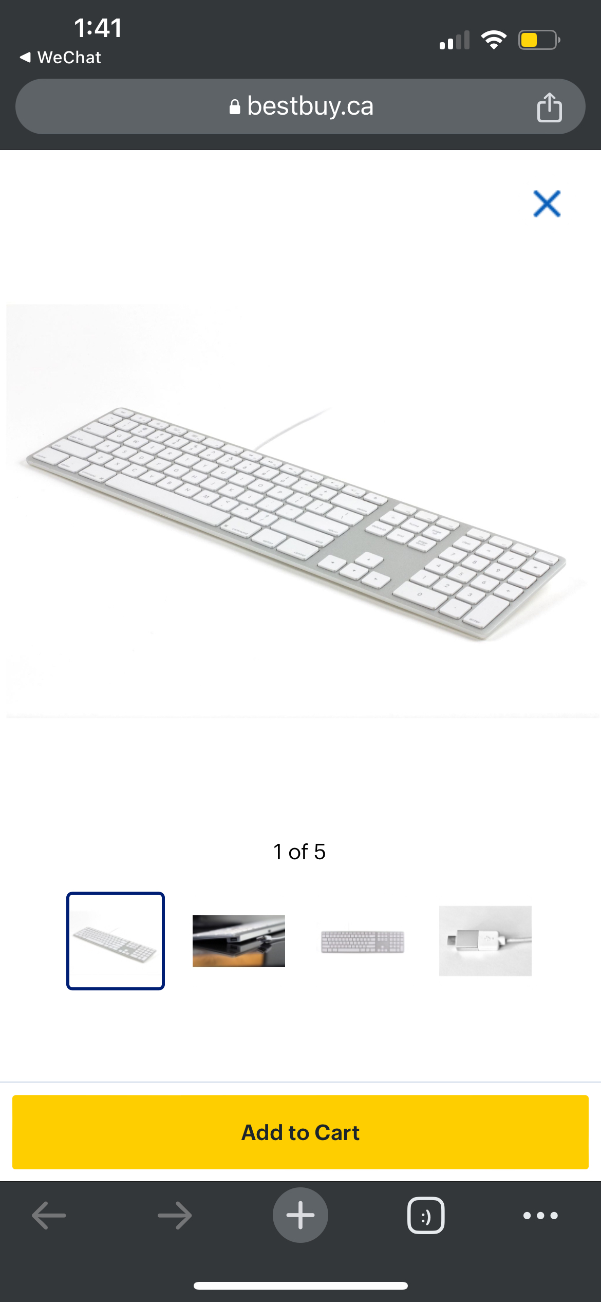 Matias Wired Aluminum Keyboard - Silver - (FK318S)
