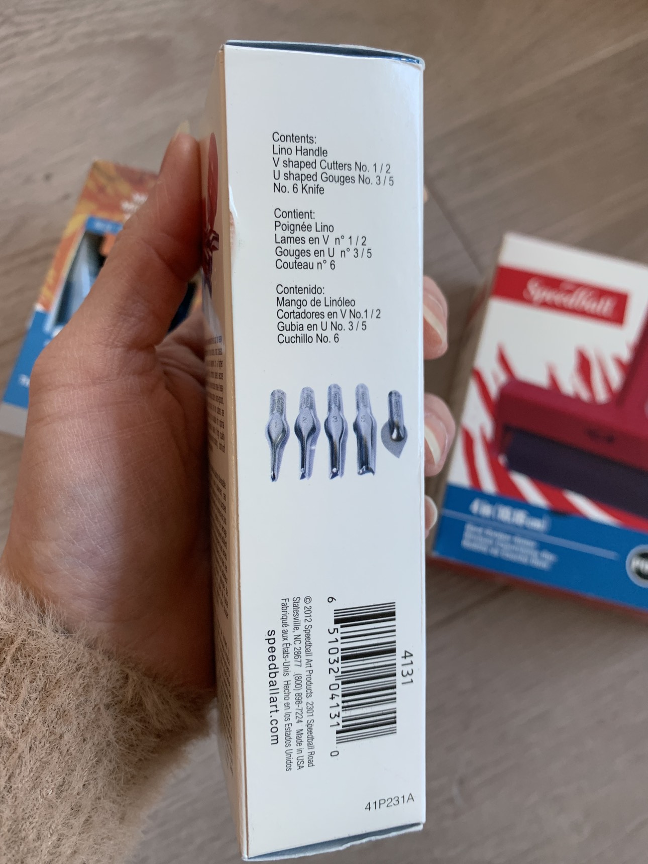 NEW — Speedball Lino Cutter, Rubber Roller & Ink image indicator(4)