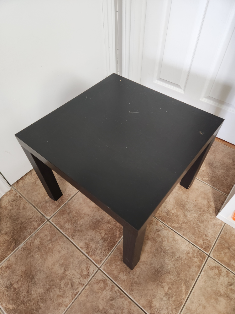 Black IKEA LACK side table - photo 2