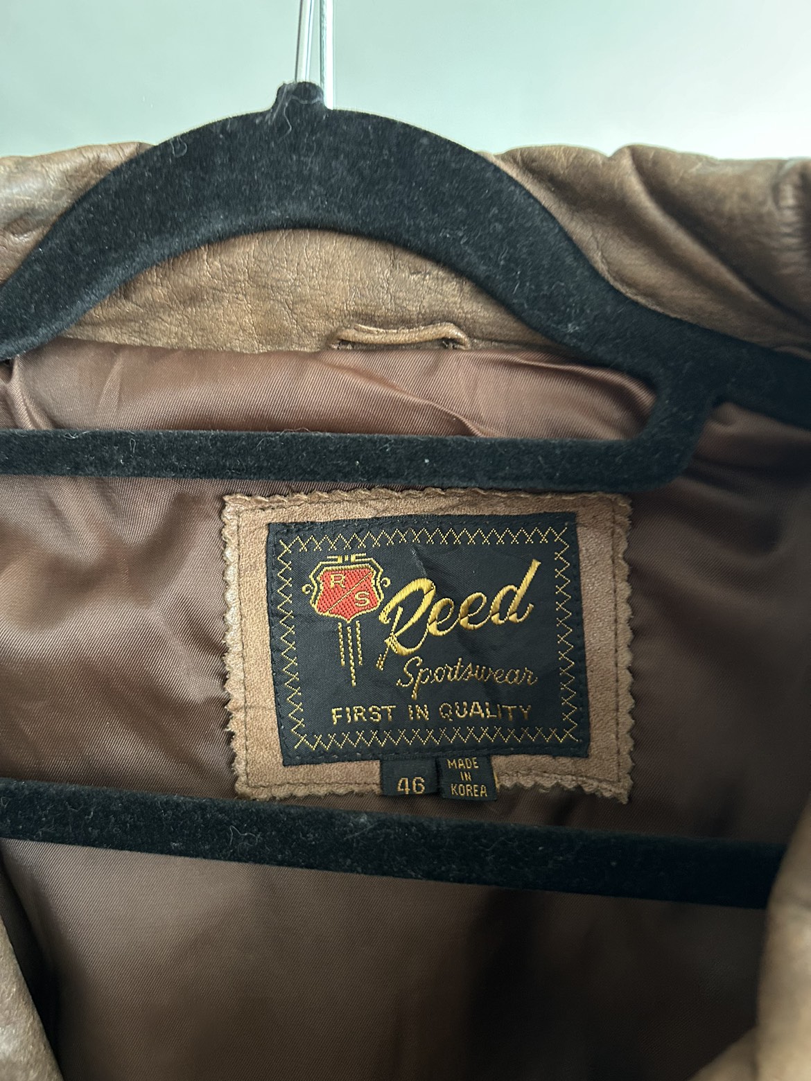 Vintage Oversized Brown Leather Jacket - photo 2