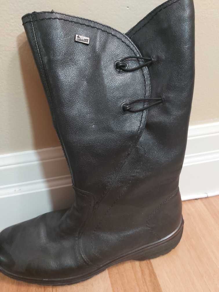 RIEKER leather calf boots, size 8.5 image indicator(5)