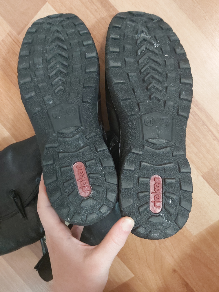 RIEKER leather calf boots, size 8.5 image indicator(7)