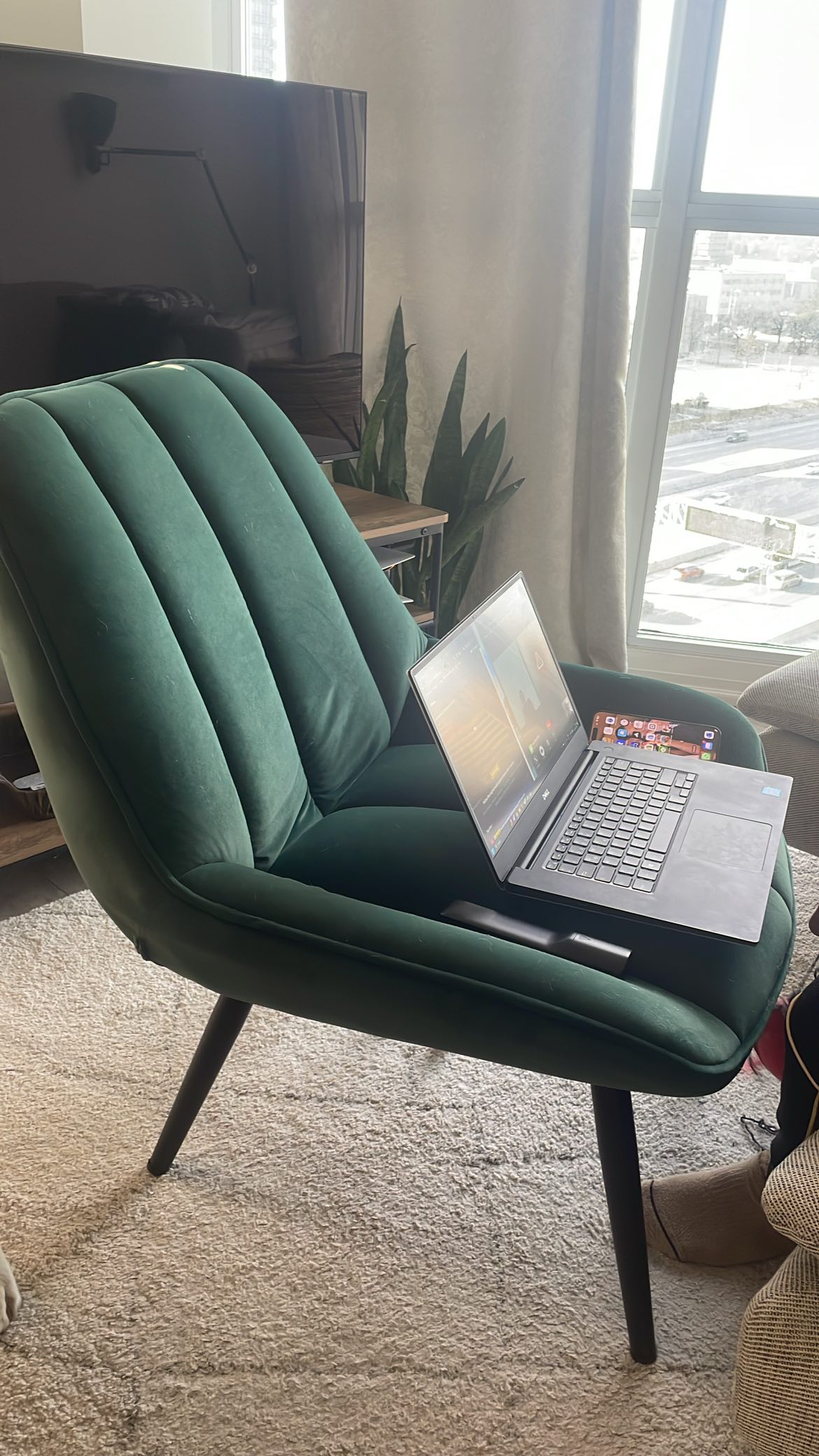Emerald Green Lounge Chair | Accent Chair - photo 5