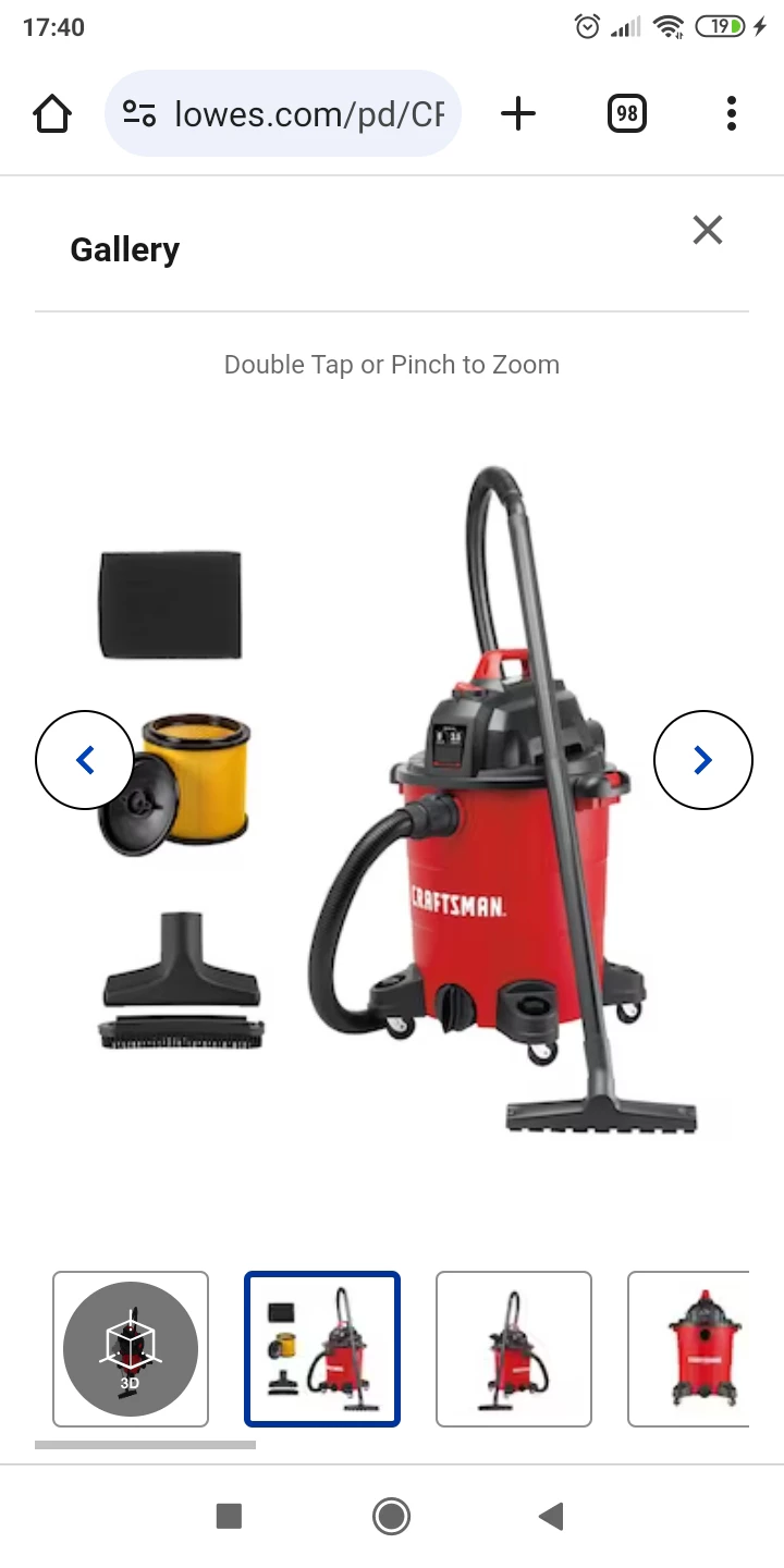 8gal, 3.5HP Corded Wet/Dry Vac - photo 3