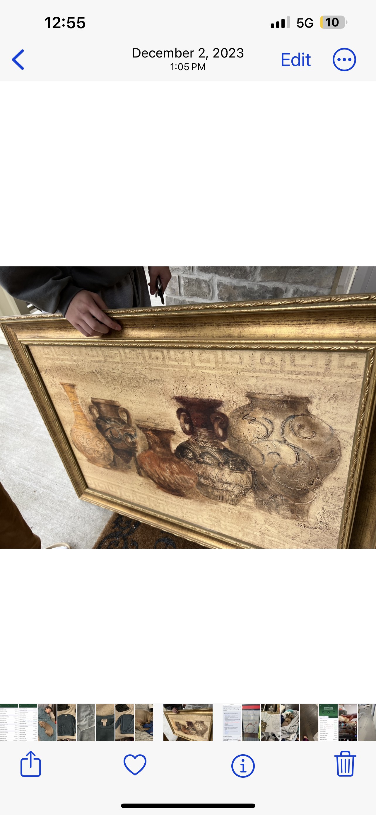 Framed art- Row of Vessels - by Hristova image indicator(2)