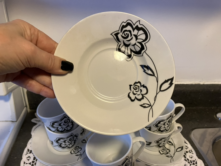 6 Tea cups and 6 plates image indicator(3)