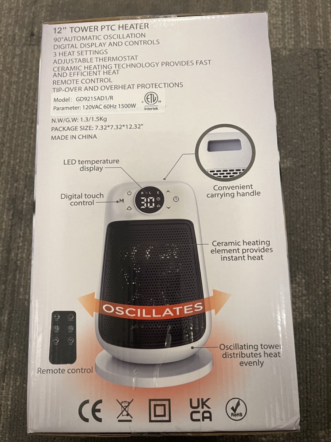 Brand new 1500W heater - photo 4