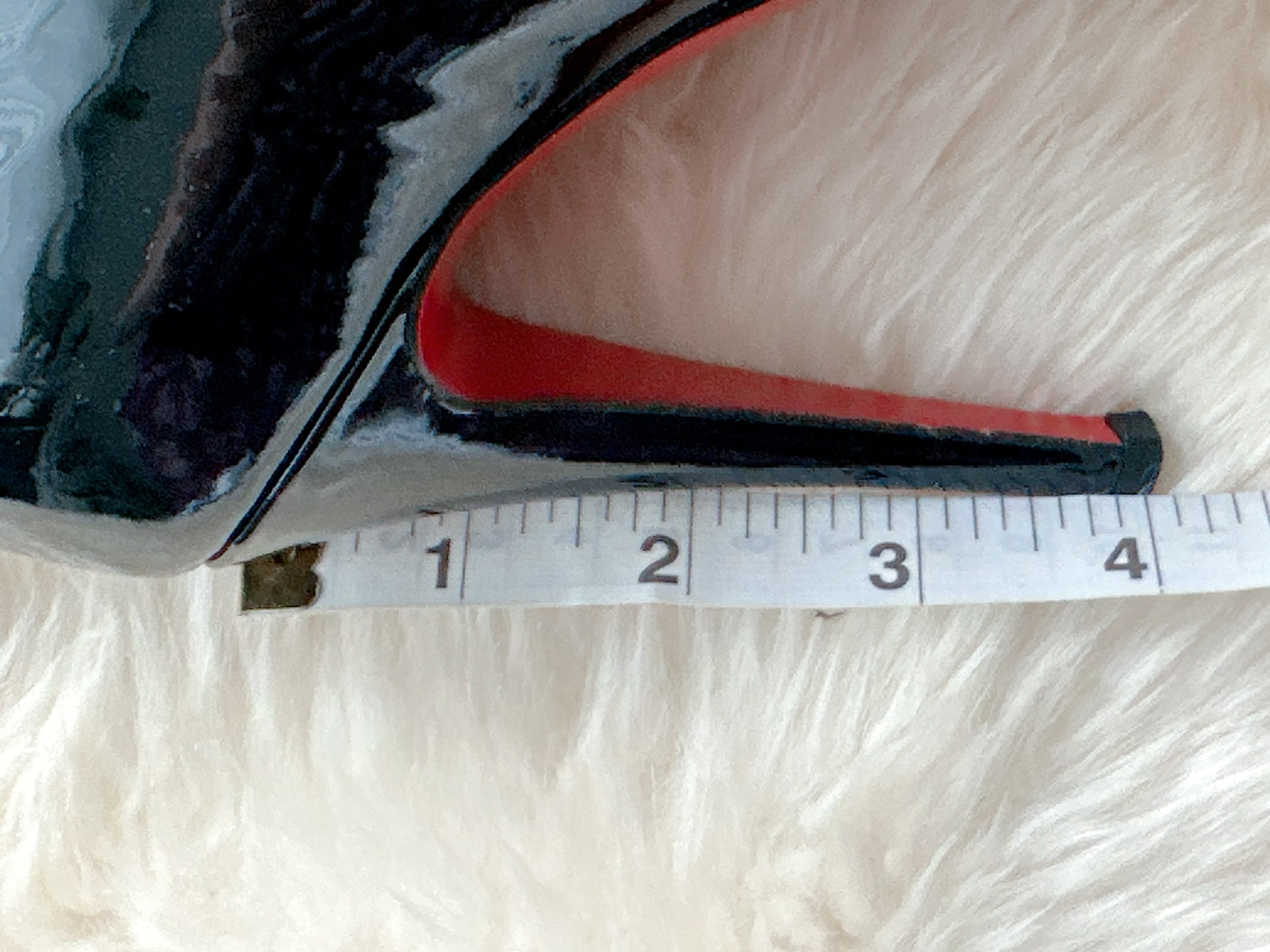 Christian Louboutin Christ Black Patent Open Toe Booties size 7 image indicator(9)